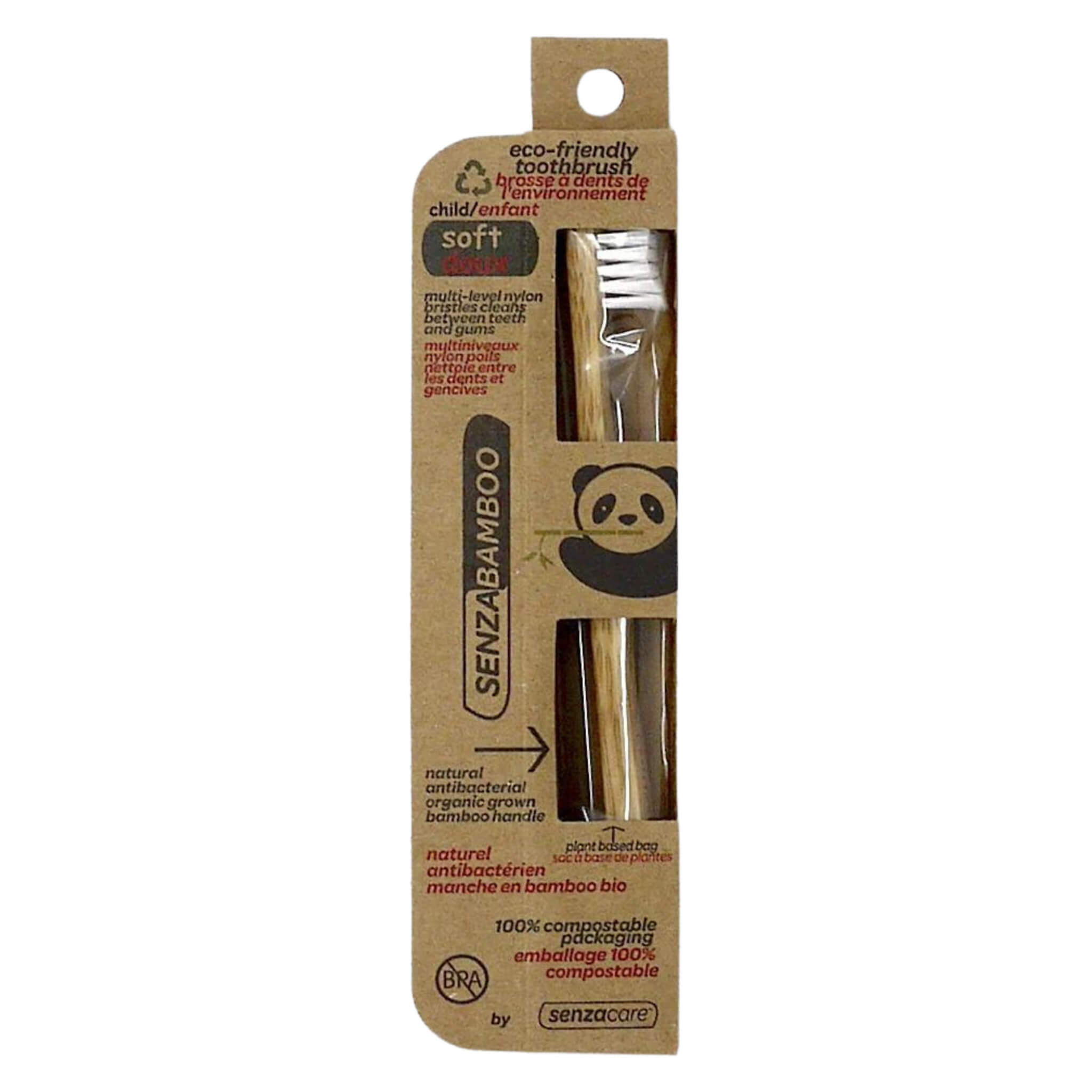 Eco-Friendly Bamboo Toothbrush for Kids - Biodegradable & Soft Bristles - Perfect for Children's Oral Care & Sustainable Bathroom Essentials