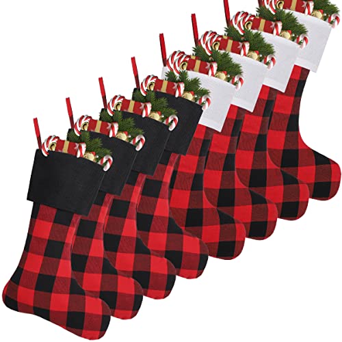 Black Cuff+white Cuff/Red and Black Plaid