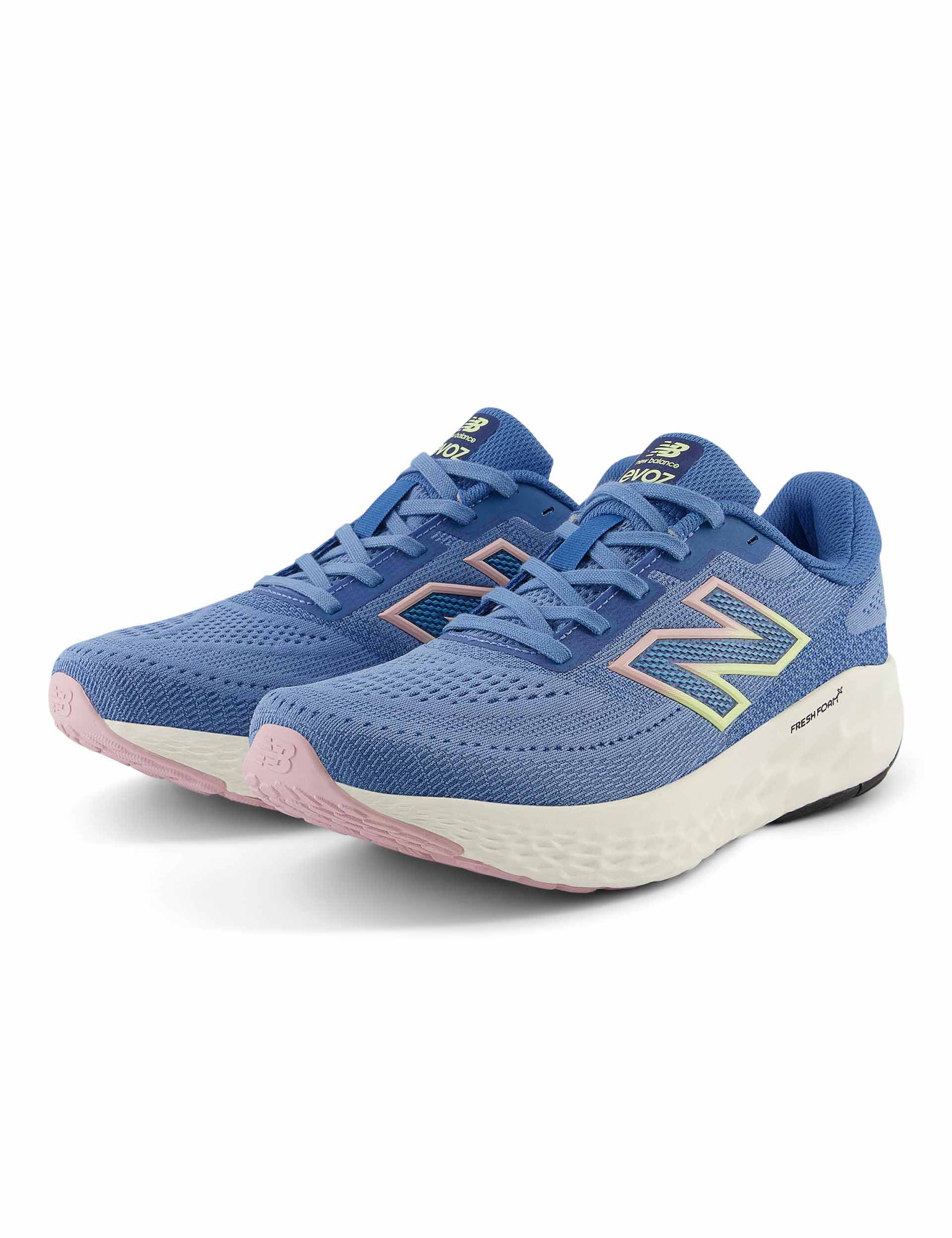New Balance Fresh Foam X EVOZ v4 Running Shoes - Lightweight & Cushioned for Men/Women - Blue Laguna Color - Perfect for Jogging, Gym Workouts & Daily Wear