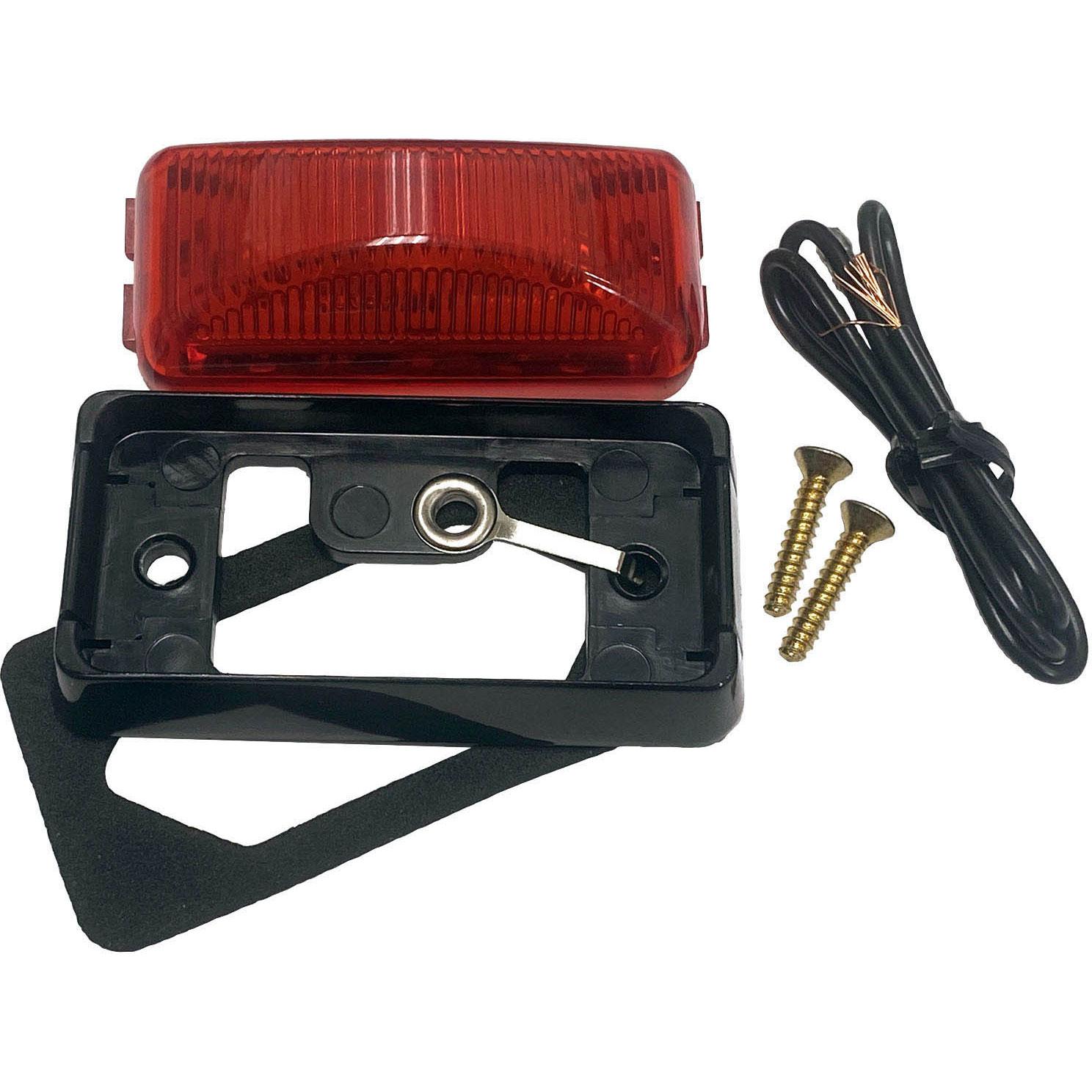 Anderson Side Marker Light Assembly with Chrome Bracket - Universal Fit for Trucks, SUVs & Trailers - Enhance Visibility & Safety for Night Driving