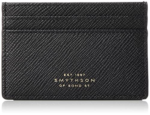 Smythson Luxury Leather Card Holder - Slim RFID Blocking Credit Card Case for Men & Women | Perfect for Travel, Business & Everyday Use