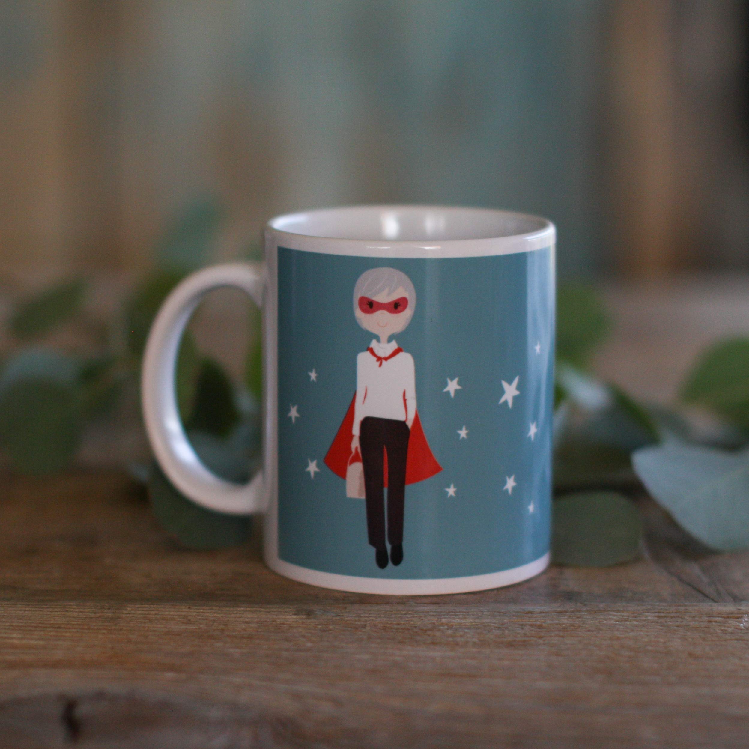 Susiko Super Avó Green Ceramic Coffee Mug - 12oz Handmade Gift for Grandma, Mother's Day & Tea Lovers - Perfect for Home, Office & Cozy Morning Coffee