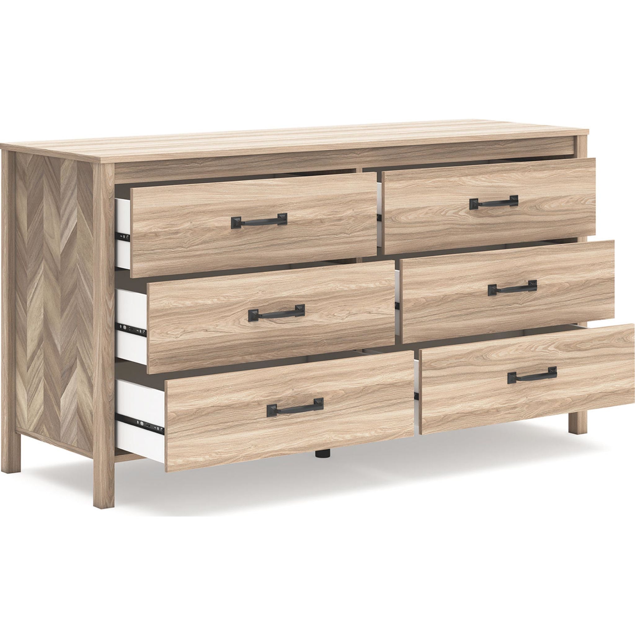 Battelle Dresser in Tan - Stylish and Functional Chest of Drawers for Bedroom, Living Room, or Office Storage
