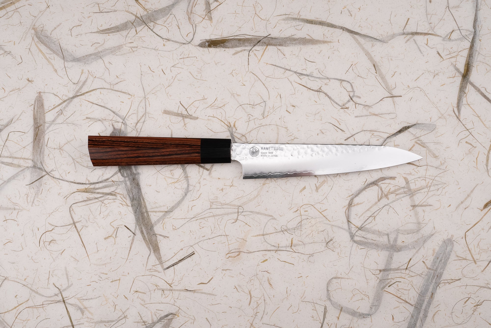 Premium Seki Kanetsugu Heptagon Wood® 150mm Petty Knife - Japanese Kitchen Knife for Precision Slicing, Peeling & Garnishing - Ideal for Chefs, Home Cooks & Culinary Enthusiasts