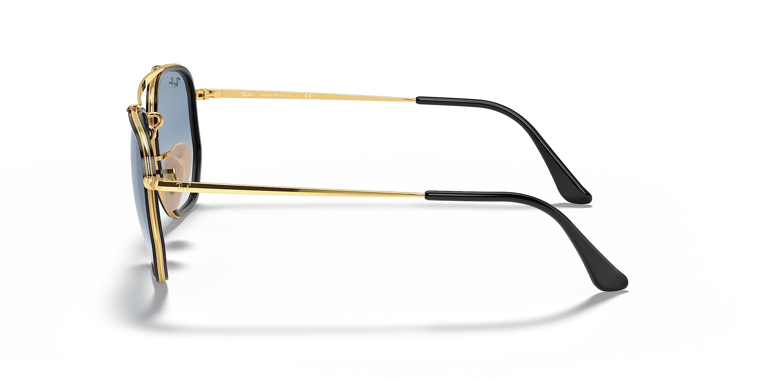 Ray-Ban Unisex RB3648M Sunglasses - Gold Frame, One Size - Classic Aviator Style for Men & Women - Perfect for Driving, Travel & Outdoor Activities