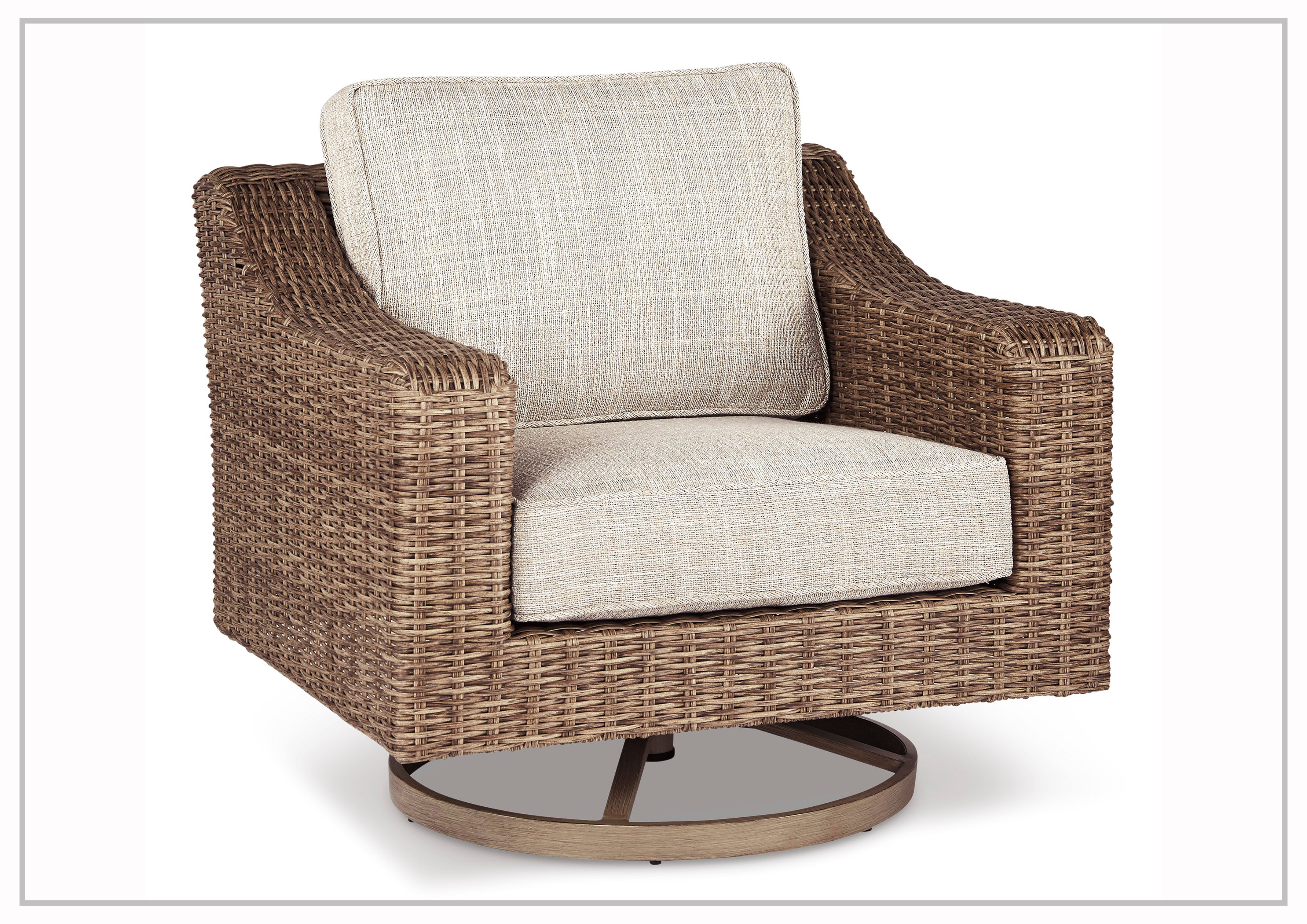 Gio Italia Borgata 3-Piece Outdoor Patio Furniture Set - Wicker Sofa & Lounge Chairs for Backyard, Garden, Poolside Relaxation