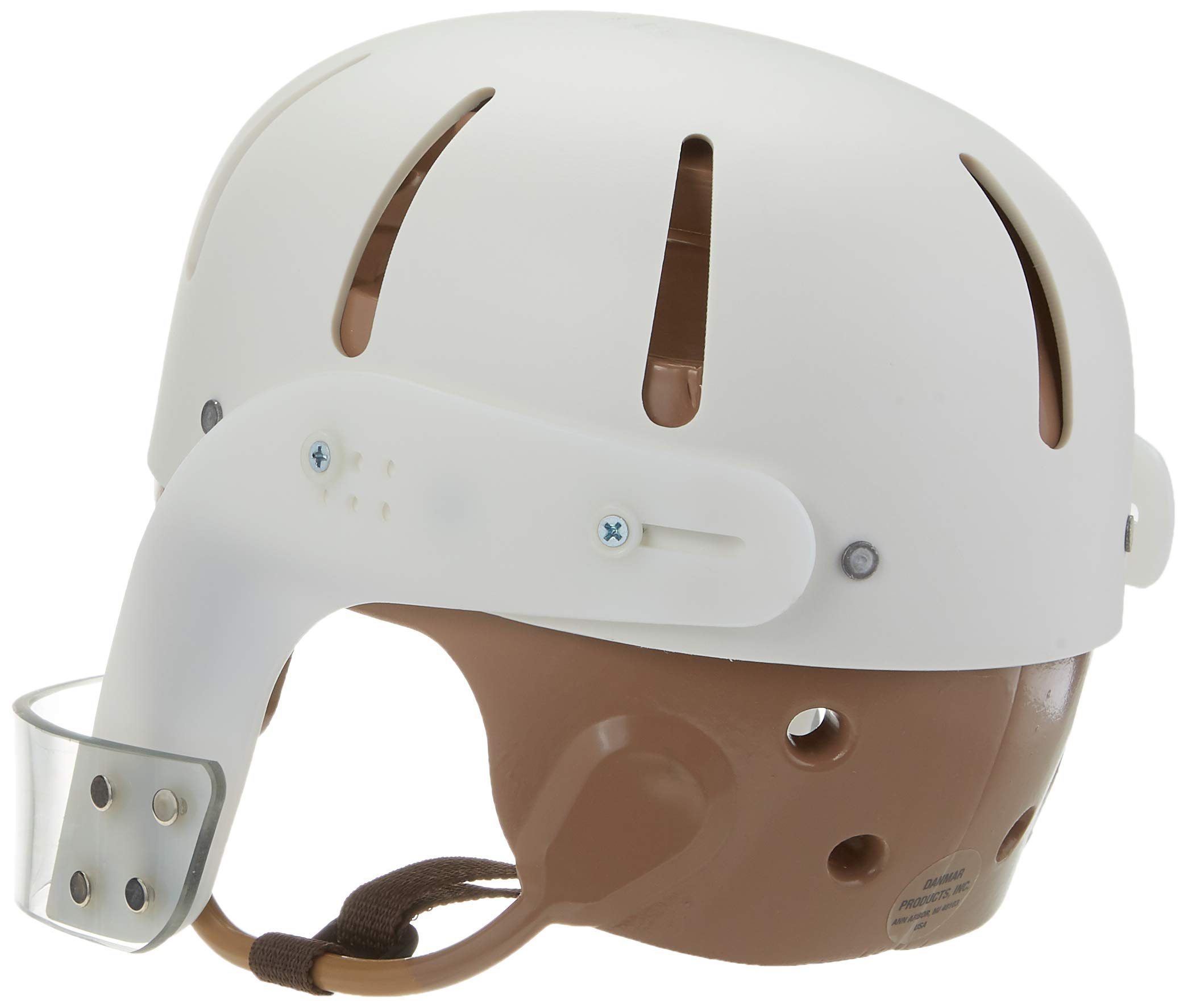 Danmar Hard Shell Safety Helmet with Face Bar - Small Size, Tan Foam Liner for Construction, Cycling & Outdoor Sports Protection