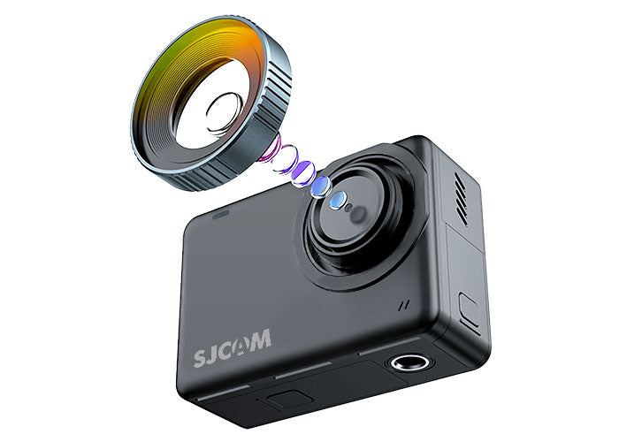 SJCAM SJ10 Pro 4K 60FPS Waterproof Action Camera with Dual Band WiFi & Gyro Stabilization - Perfect for Sports, Vlogging, and Live Streaming Adventures