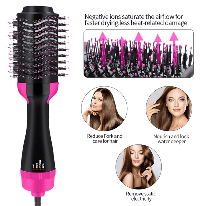 Professional Hair Dryer and Styling Comb Set - Fast Drying & Tangle-Free Styling for Salon-Quality Results at Home - Perfect for Daily Hair Care, Travel & Salon Use