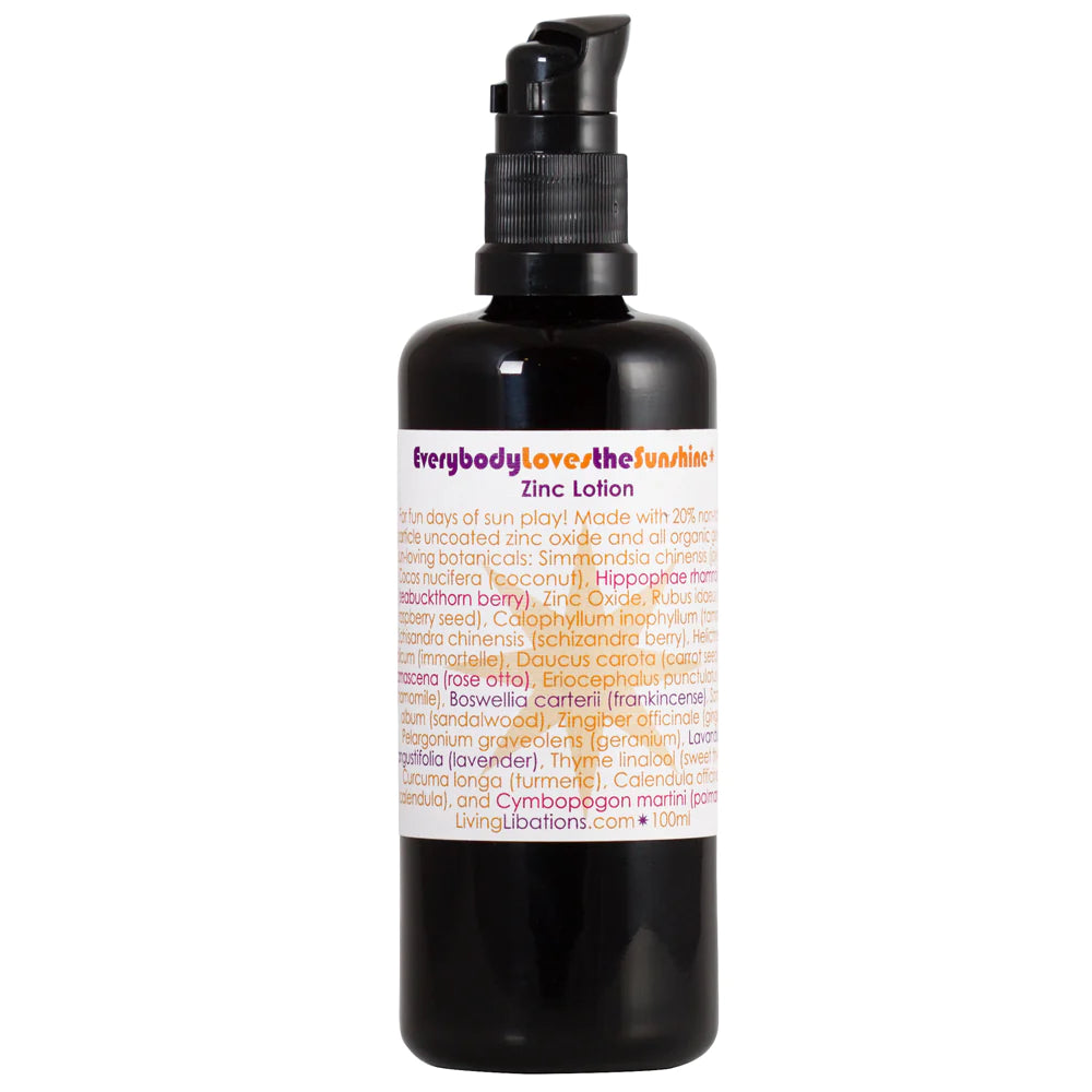 Everybody Loves the Sunshine Zinc Lotion SPF 30 - Natural Sun Protection for Face & Body | Vegan, Reef-Safe Mineral Sunscreen for Outdoor Activities, Beach & Daily Use