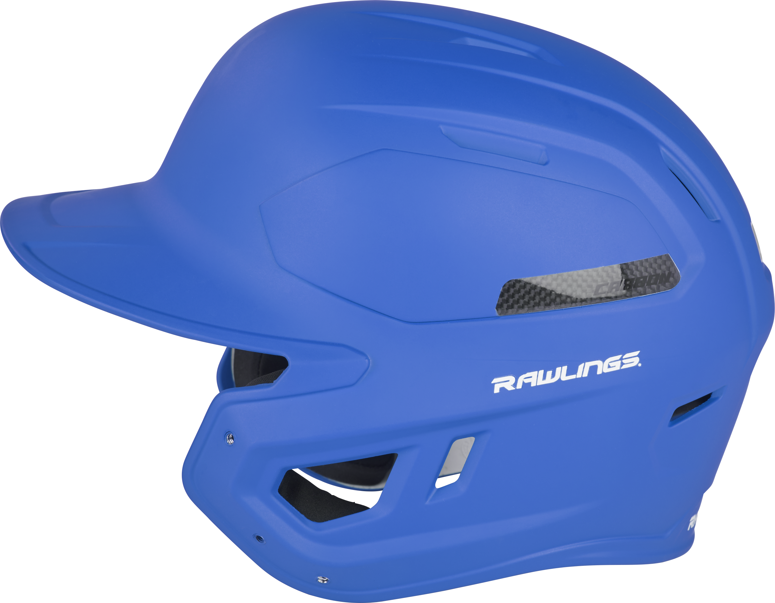 Rawlings Mach Carbon Adult One-Tone Baseball Helmet with Royal Blue Finish - Lightweight Protective Gear for Baseball, Softball & Training Practice