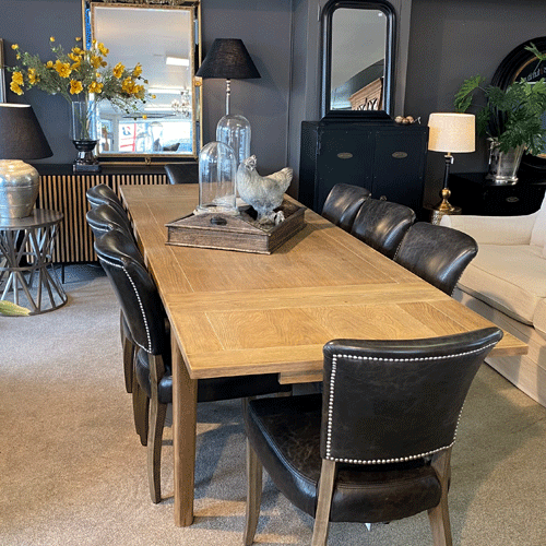 Hartley Extendable Dining Table - 6ft/7.5ft/9ft - Solid Wood Expandable Table for Family Gatherings & Dinner Parties - Perfect for Large Dining Rooms & Entertaining Guests