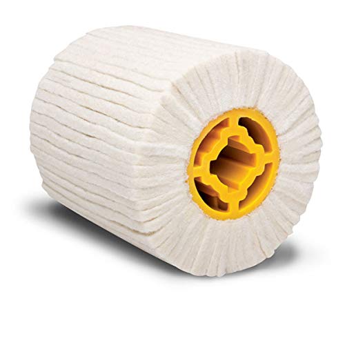 Eastwood Contour SCT 4-Inch Buffing Drum - Flameer Wool Felt Wire Drawing Wheel for Mirror Polishing & Rust Dust Removal - Perfect for Metal Restoration, Automotive Detailing & DIY Projects