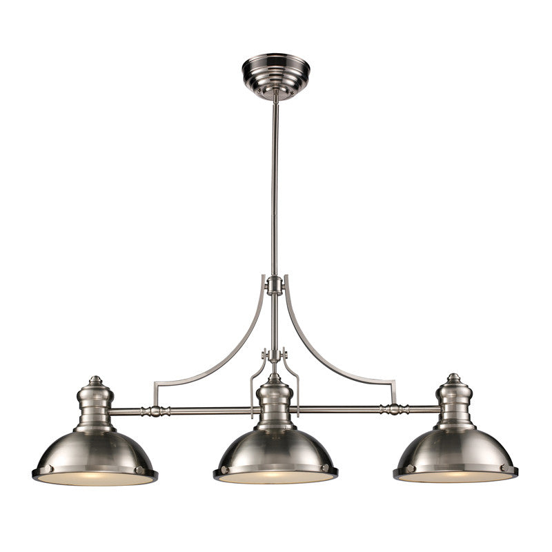 Modern Chadwick Linear Chandelier - Sleek 6-Light LED Fixture for Dining Room, Kitchen Island & Entryway Lighting | Dimmable Contemporary Pendant Light