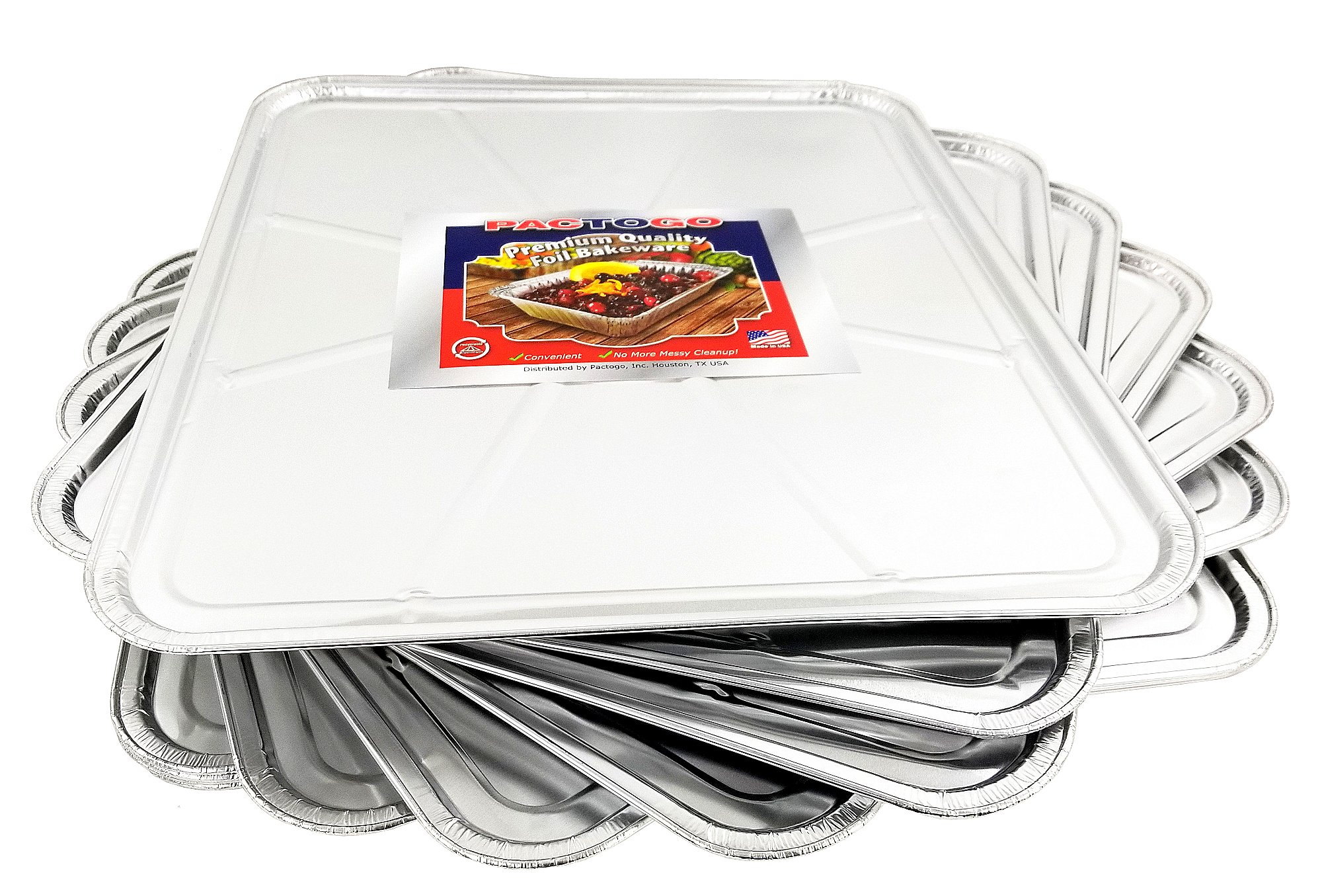 Pactogo Disposable Aluminum Foil Oven Liners 18.5