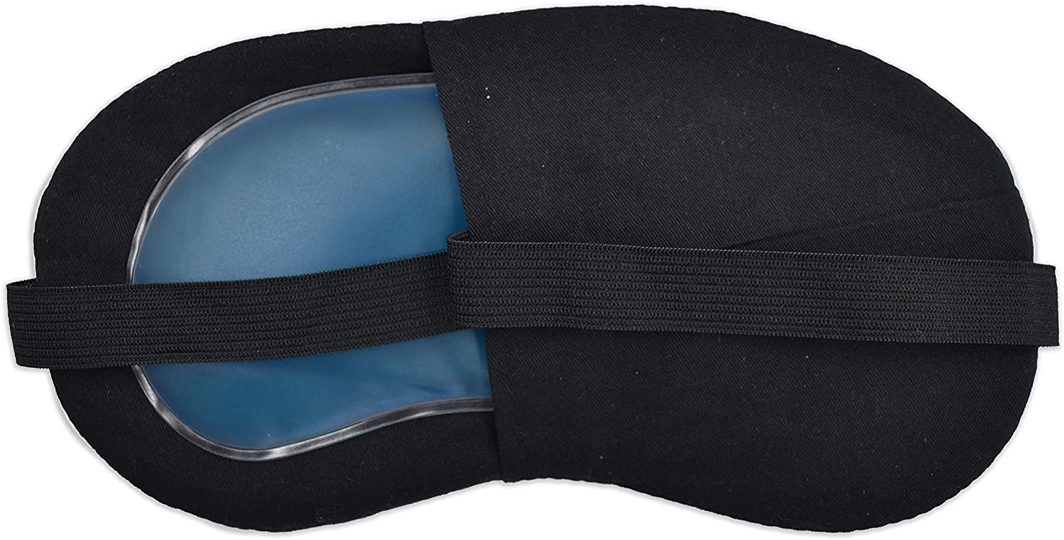 JK ENTERPRISE Cooling & Soothing Eye Mask with Rejuvenating Gel - Hot & Cold Therapy for Puffy Eyes, Dark Circles, Headaches Relief - Adjustable Stress Relief Mask for Relaxation at Home, Travel, and Work