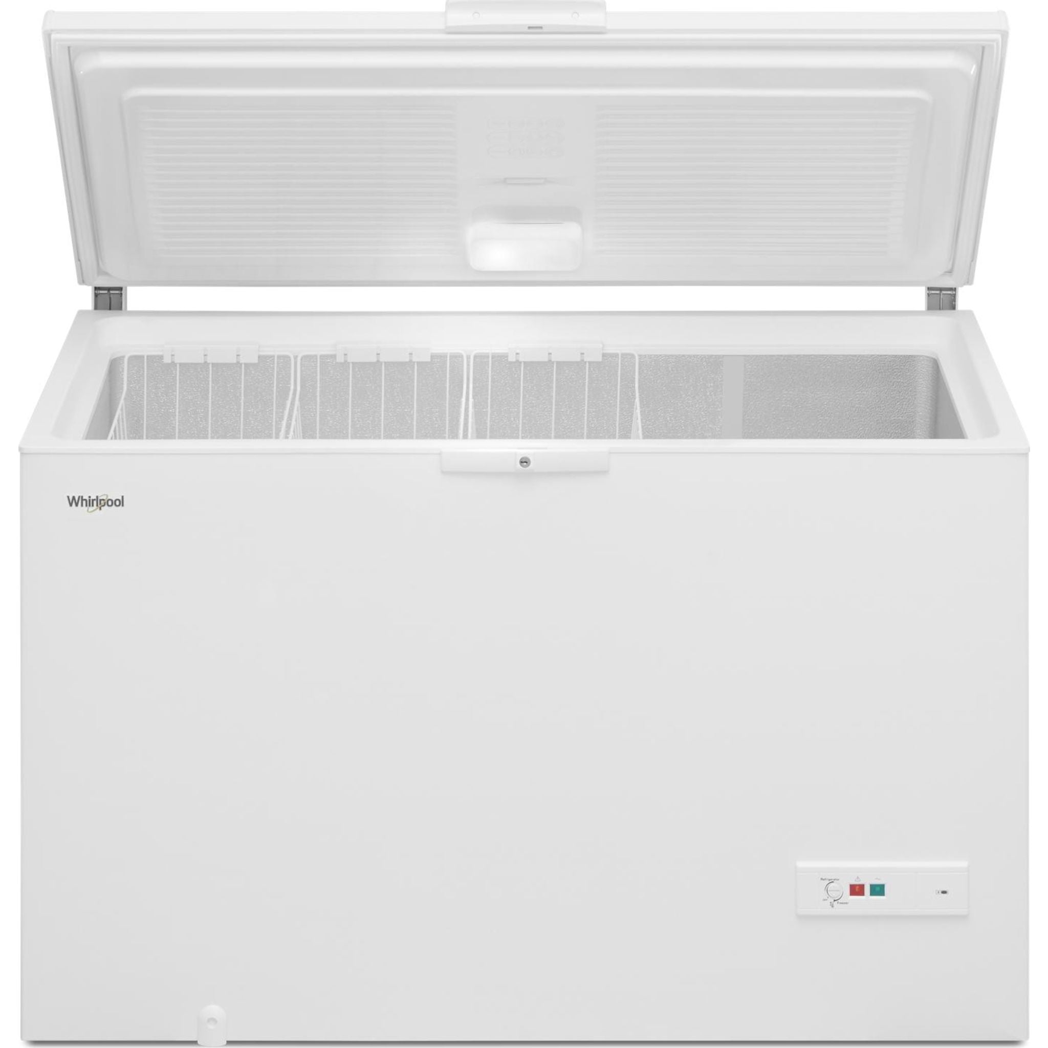 Whirlpool 5.2 Cu. Ft. Chest Freezer (WZC5216LW) - Energy Efficient White Deep Freezer for Home, Garage & Basement Storage - Perfect for Frozen Food, Meat & Bulk Groceries