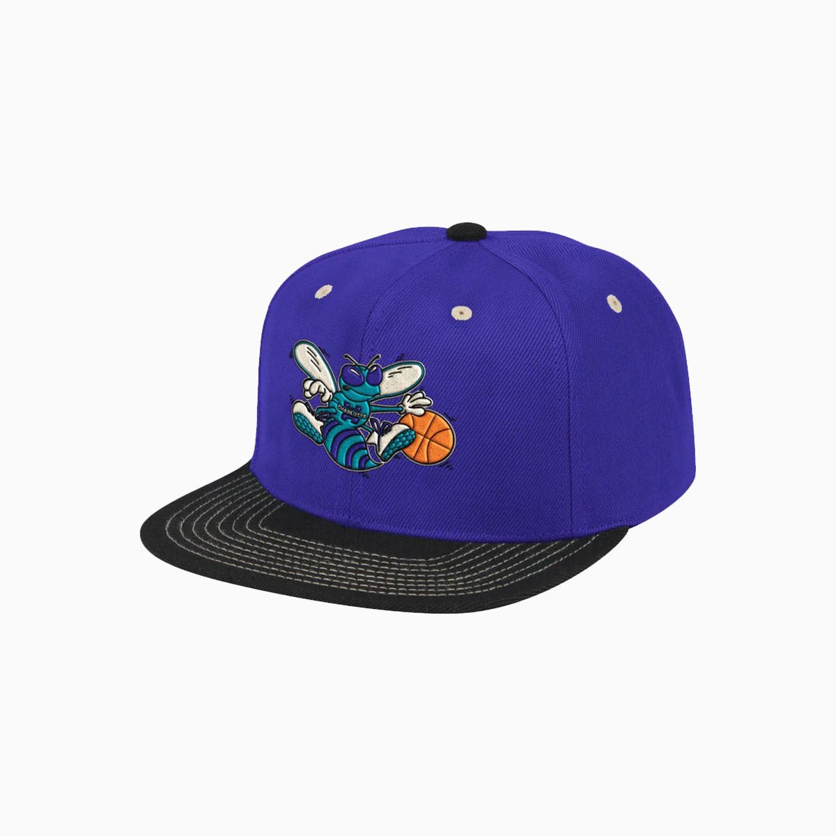 Charlotte Hornets NBA Snapback Hat - HWC Contrast Stitch Adjustable Cap for Men & Women - Perfect for Basketball Games, Streetwear & Fan Collections
