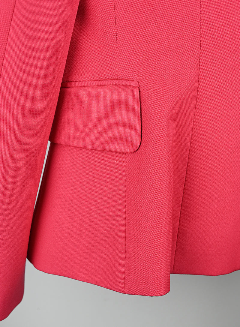 Balmain Fuchsia Blazer Size 42 | Women's Luxury Tailored Jacket for Office, Party & Special Occasions
