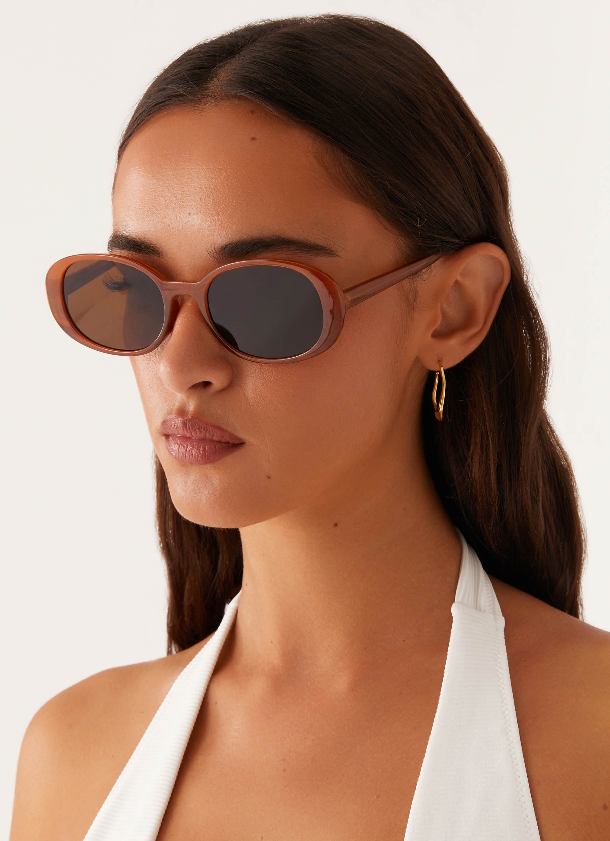 Duffy Sunglasses for Women & Men - UV Protection Polarized Orange Lens - Fashionable & Comfortable for Outdoor Activities, Beach, Driving, and Travel