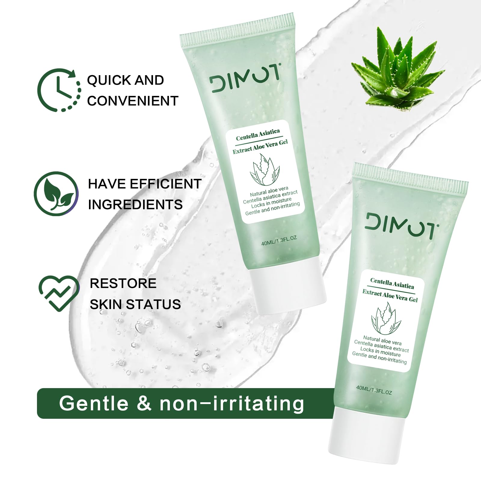 Purifying Exfoliating Gel - Gentle Facial & Body Scrub with Aloe Vera for Deep Cleansing & Moisturizing | Soothing Skincare Set for Women & Men (2pcs) | Perfect for Daily Routine, Spa Days & Christmas Gifts