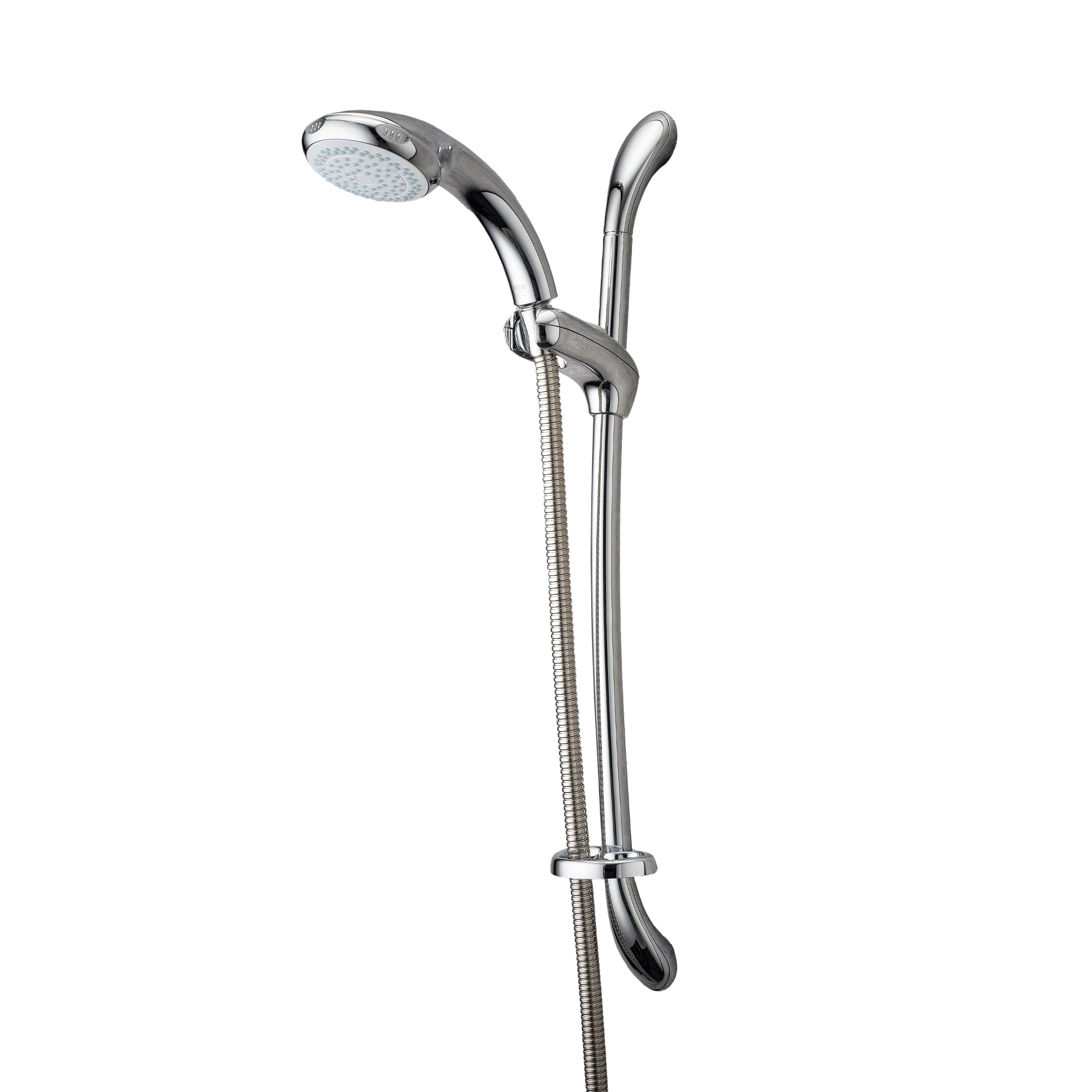 Premium Chrome Shower Fittings Kit - 4 Spray Showerhead with 1.25M Hose (Model 2.1605.154) for Bathroom & Spa Relaxation - High Pressure Water Saving Design