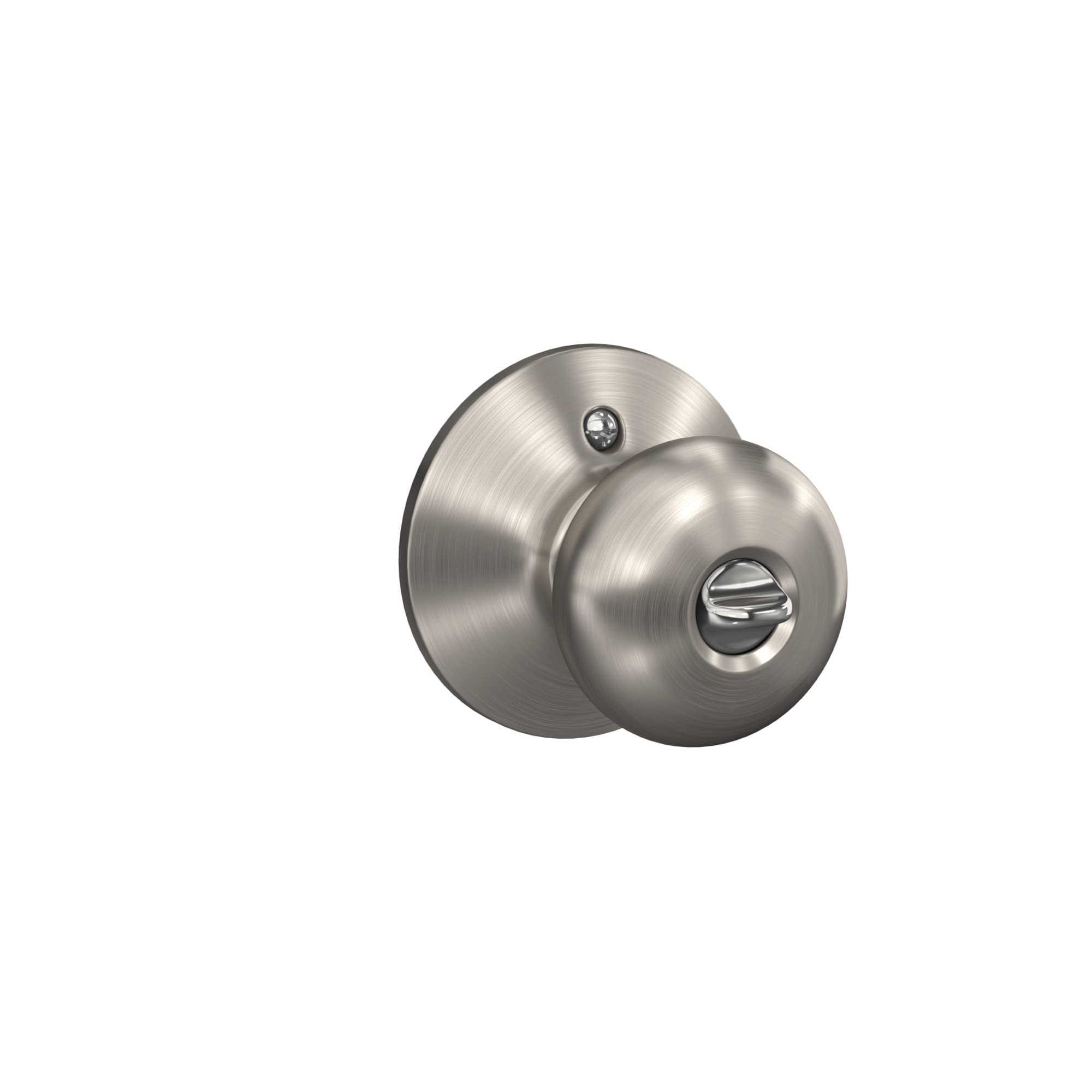 Schlage F51A PLY 619 Plymouth Keyed Entry Door Knob - Satin Nickel Finish | Secure Front Door Lock for Homes & Apartments | Durable Entryway Hardware for Enhanced Home Security