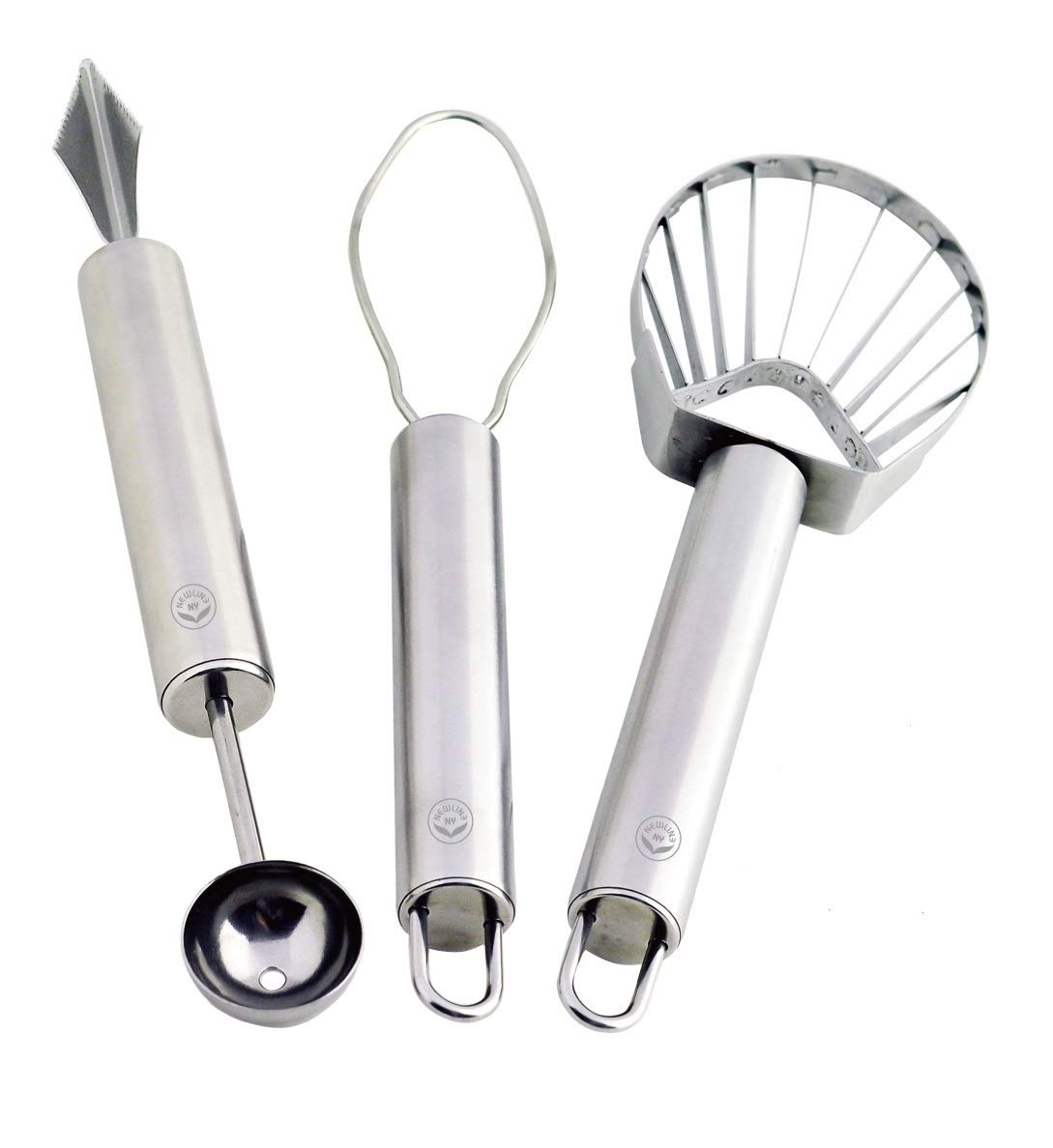 Premium Stainless Steel Fruit Helper Set - 3-Piece Kitchen Tool Kit for Peeling, Coring & Slicing | Ideal for Apples, Pears & Potatoes | Dishwasher Safe & Rust-Resistant