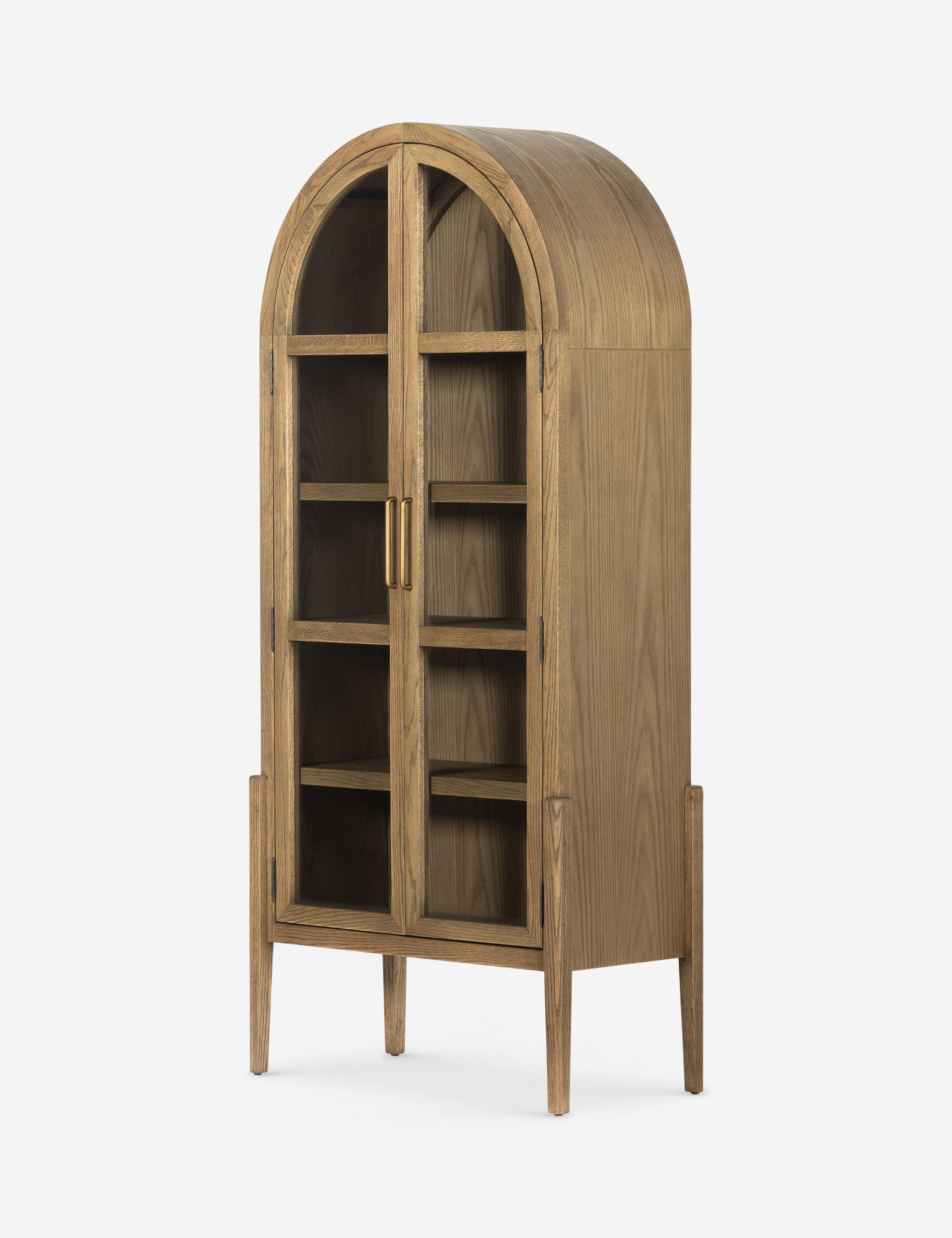 Apolline Curio Cabinet - Elegant Glass Display Case for Collectibles & Home Decor - Perfect for Living Room, Dining Room or Office Showcase
