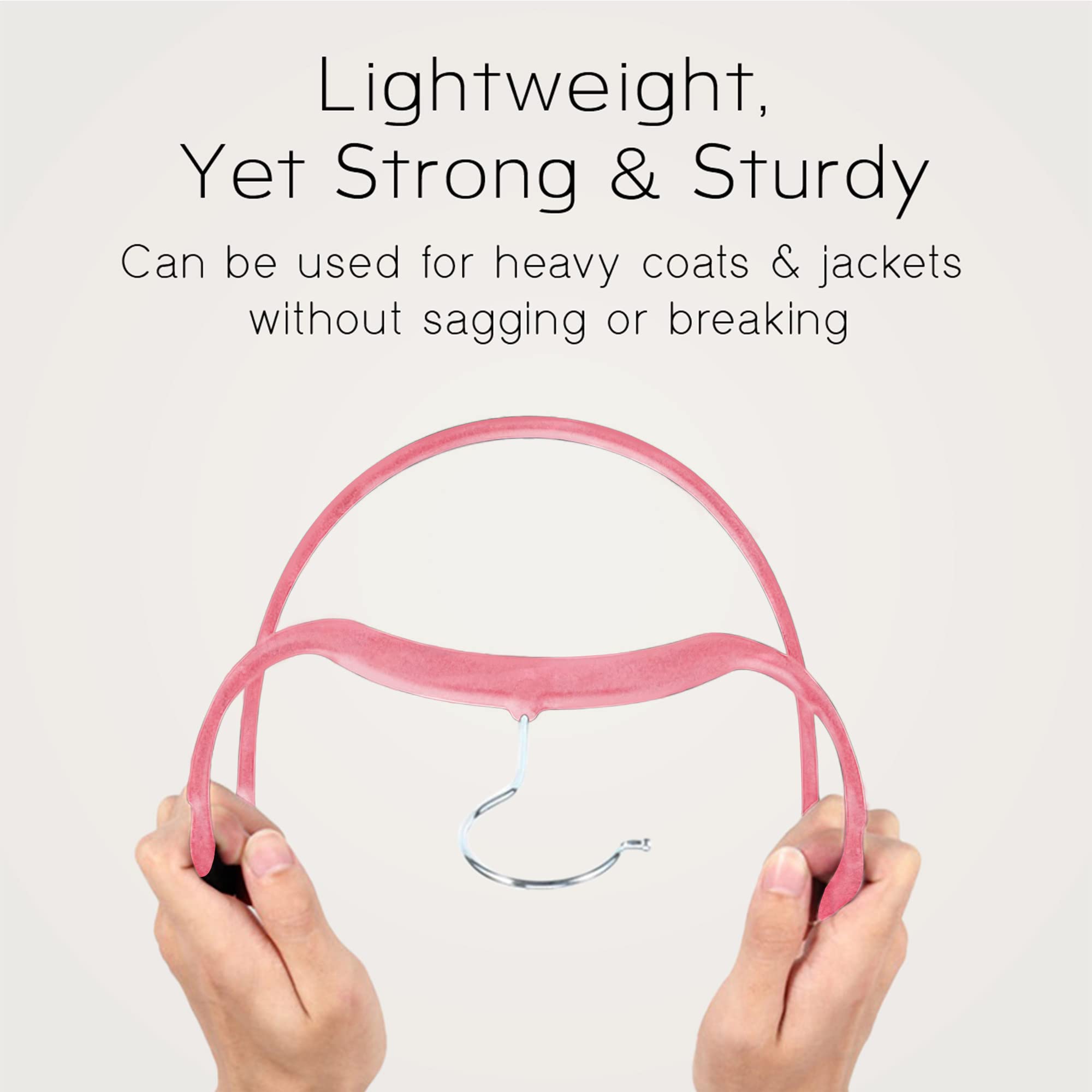 Premium Baby Velvet Hangers - 20 Pack, 11 Inch Non-Slip Infant Clothes Hangers for Closet Organization | Space Saving, Ultra Slim Toddler Hangers | Perfect for Nursery, Baby Wardrobe & Travel (Pink)