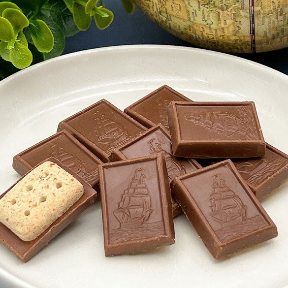 Bourbon Alfort Mini Chocolate Whole Grain Biscuits 12 Pack - Healthy Snack for Kids, Office & Travel - Delicious Japanese Cookies for Tea Time & Gifts