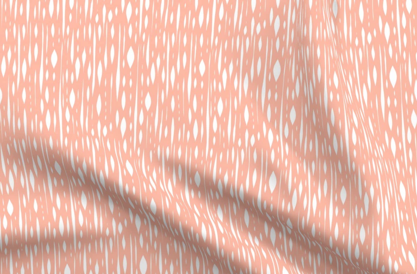 Blush White Pink Modern Geometric Abstract Printed Minky Fabric - Fat Quarter for Sewing Baby Blankets, Quilt Backing & Plush Toys | Soft Summer Traditional Design | DIY Craft Projects & Home Decor