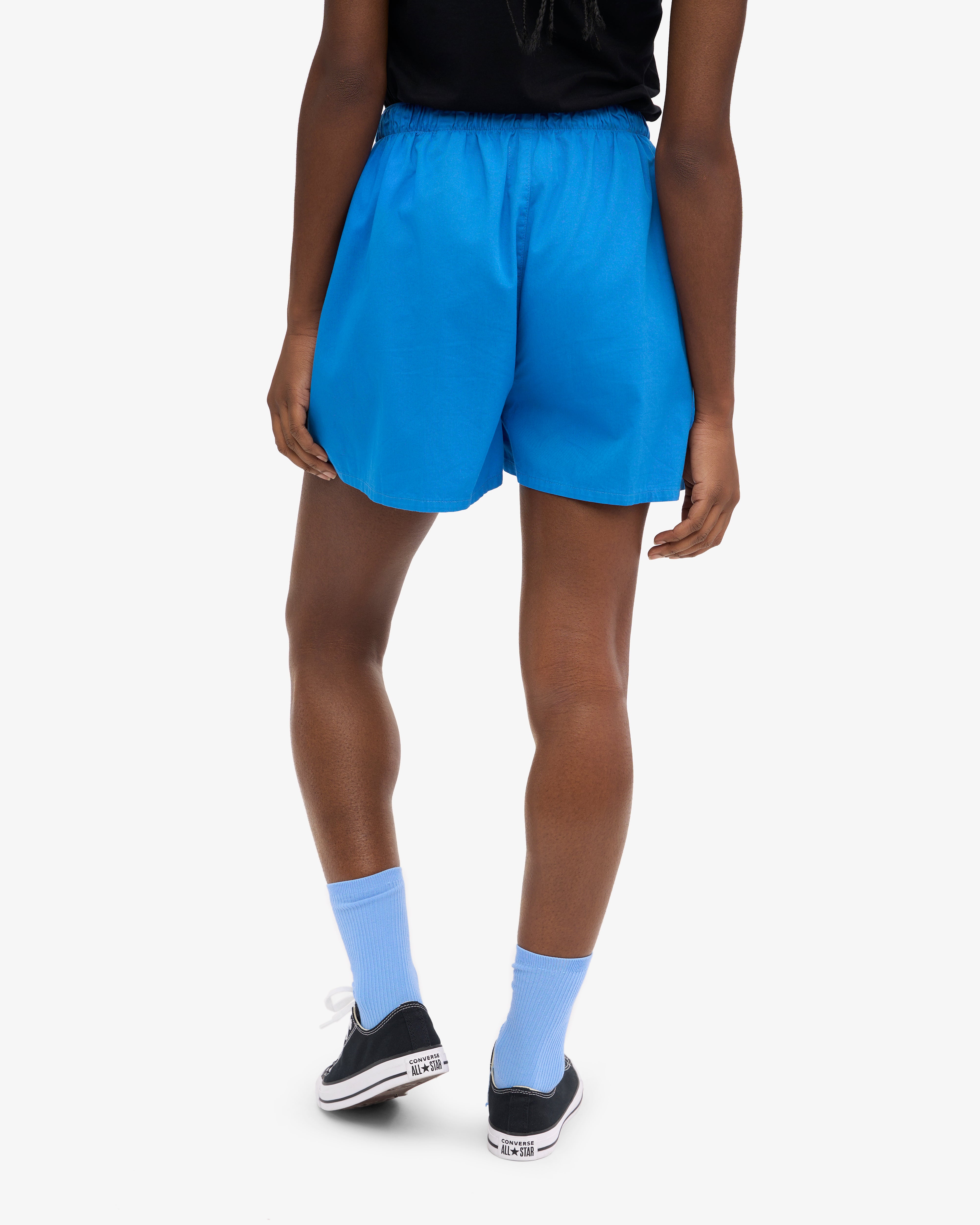 Organic Cotton Women's Twill Shorts - Pacific Blue | Comfortable & Breathable for Summer, Travel & Casual Wear