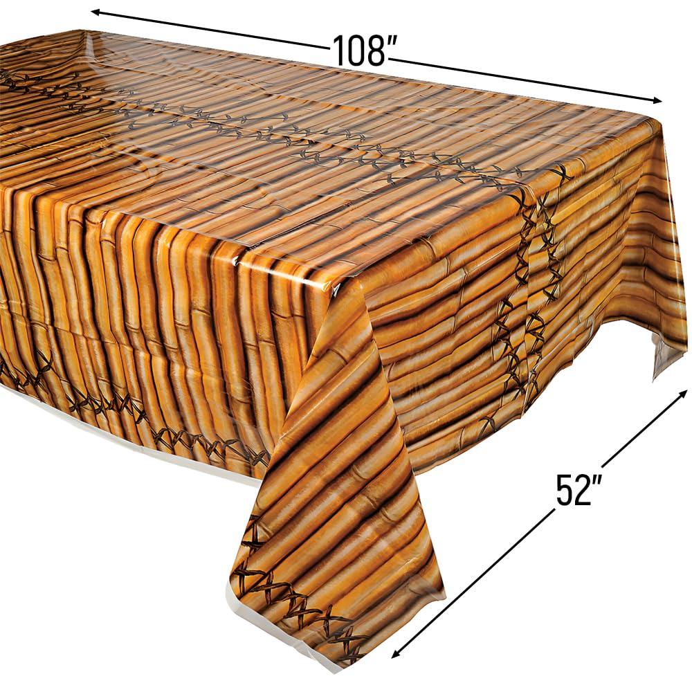 Eco-Friendly Bamboo Table Cover - 1-Piece Party Decor for Weddings, Picnics & Outdoor Events - Sustainable Tablecloth for Dining & Entertaining