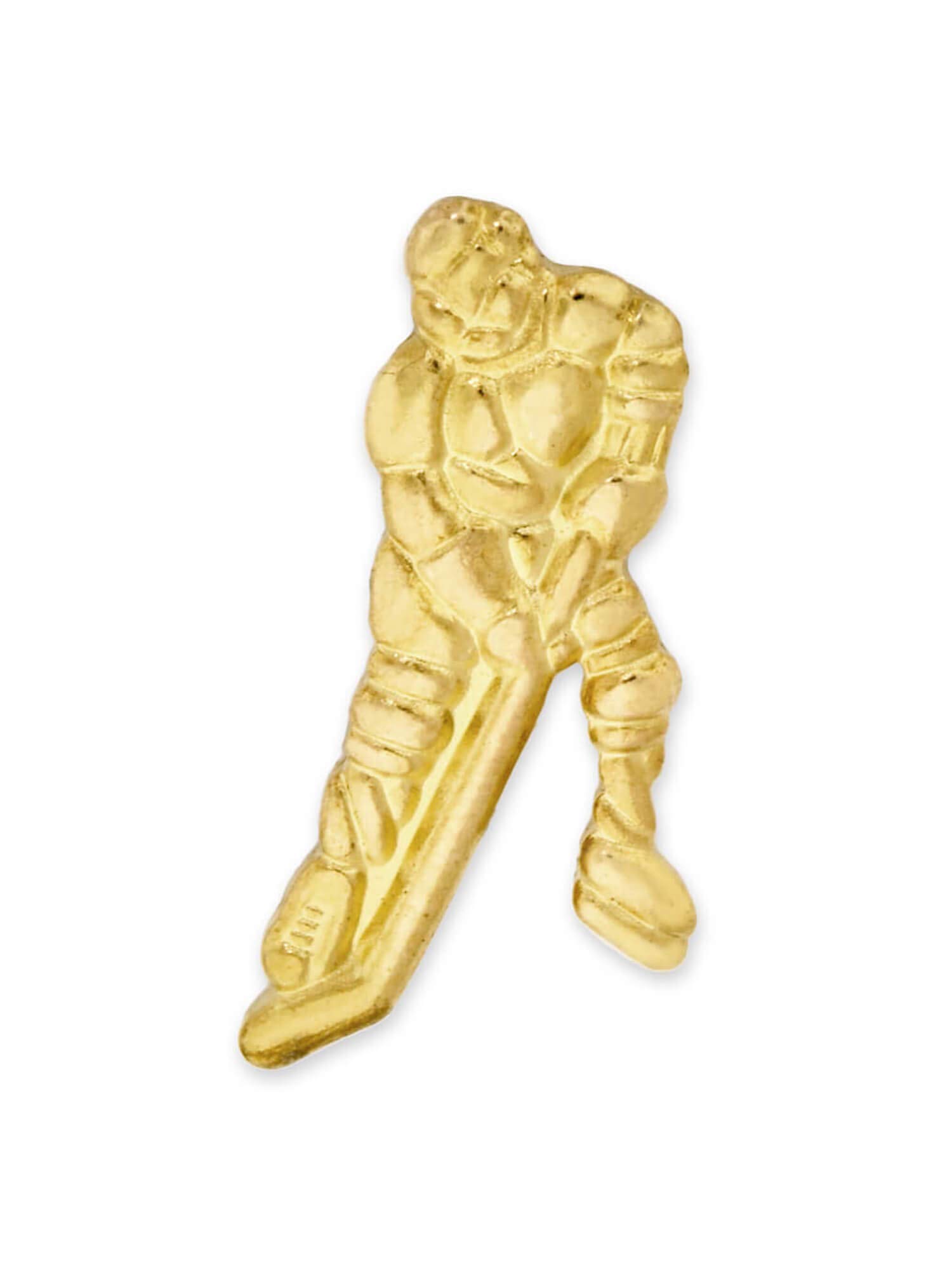 JDS Industries Gold Hockey Chenille Sports Lapel Pin - Premium Embroidered Badge for Jackets, Hats & Bags - Perfect for Hockey Fans, Players & Team Spirit Events