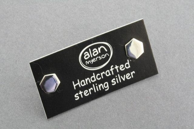 Hexagon Stud Earrings for Women - Sterling Silver 925 Hypoallergenic Jewelry - Perfect for Everyday Wear, Parties & Gifts