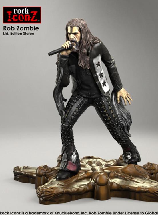 Rob Zombie Rock Iconz Limited Edition Collectible Statue - Perfect for Music Fans, Horror Enthusiasts & Home Decor