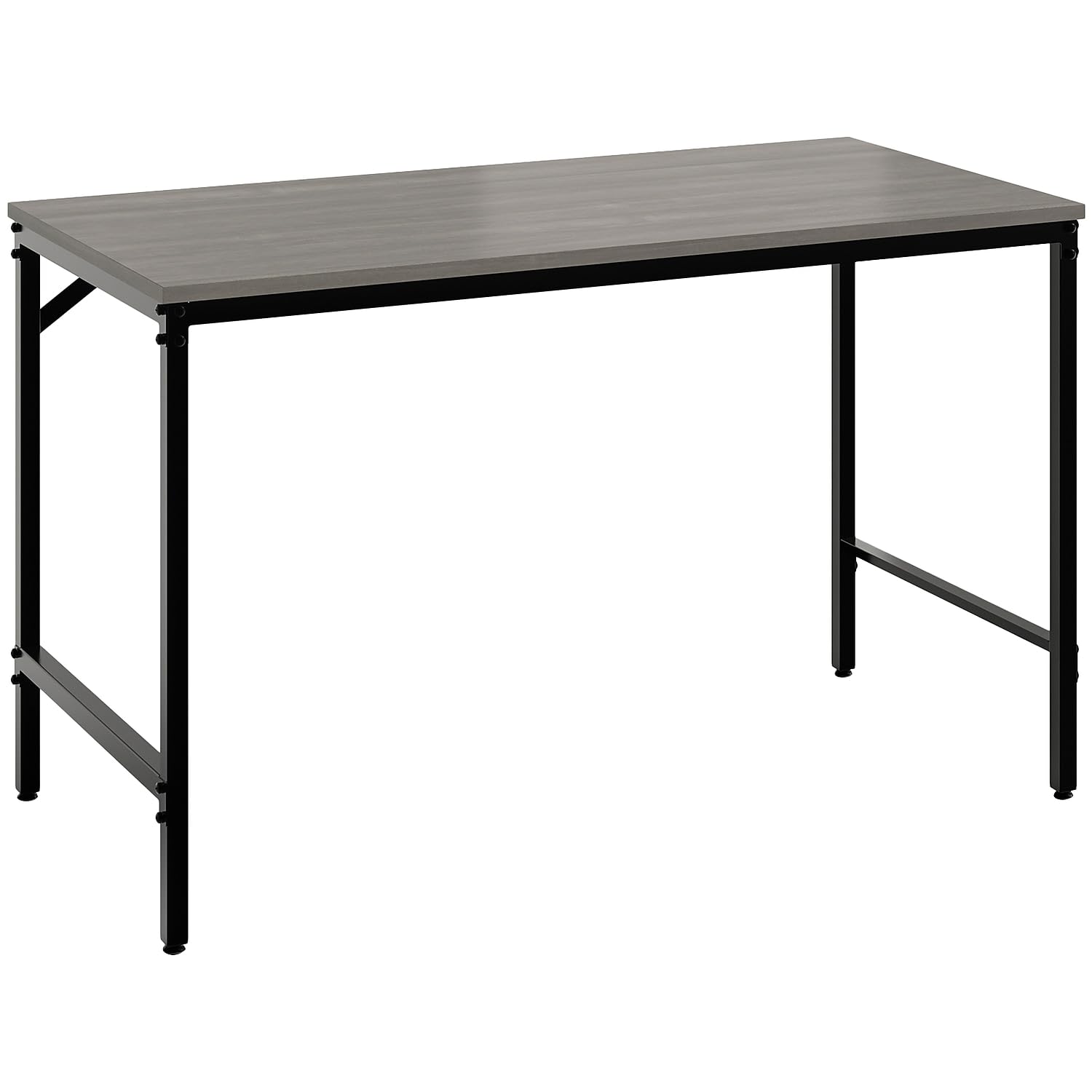 Safco Simple Gray Metal Work Desk - Modern Office Desk for Home & Workspace - Durable Steel Frame & Spacious Work Surface for Productivity