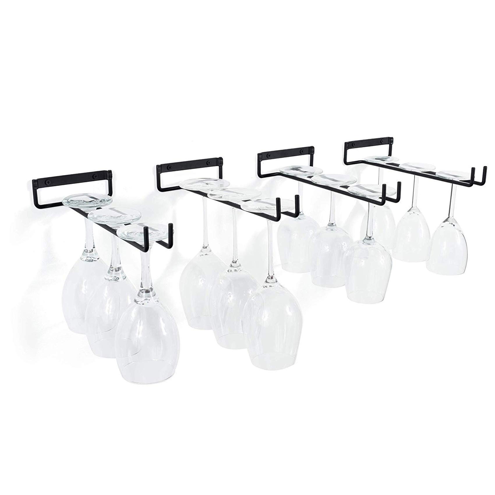 Wine Glass Storage Rack for Kitchen & Bar Display - Space Saving Organizer