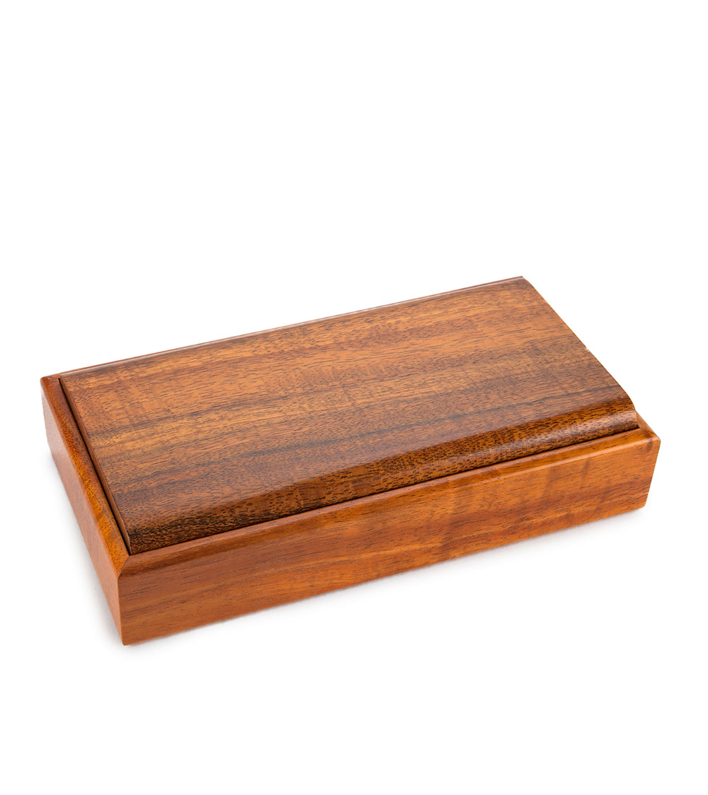 Bishop Koa Wood Push Top Boxes - Premium Handcrafted Storage for Jewelry, Keepsakes & Collectibles - Perfect for Home, Office & Gift Giving