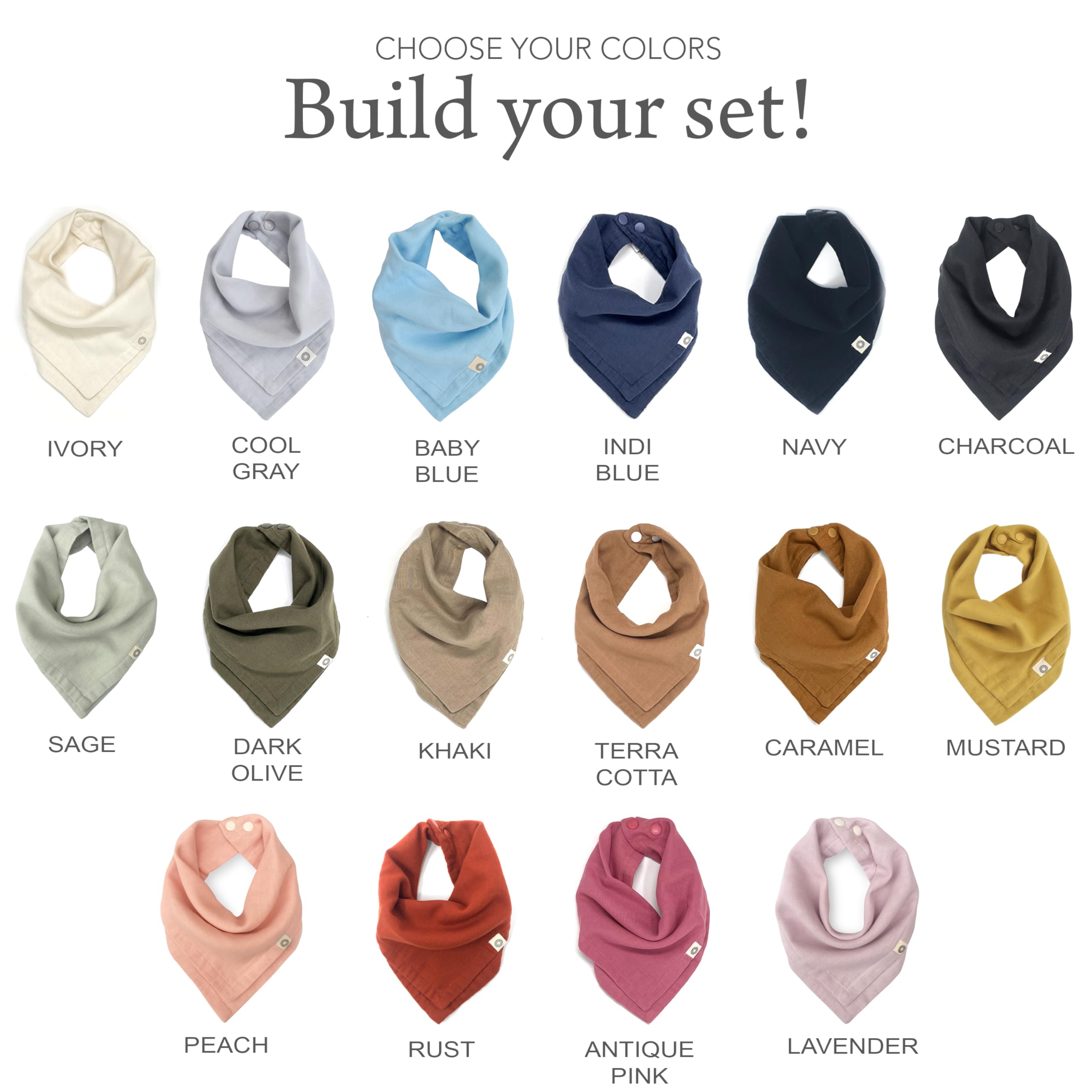 Premium Organic Baby Bandana Bibs - Soft 100% Cotton for Feeding & Play