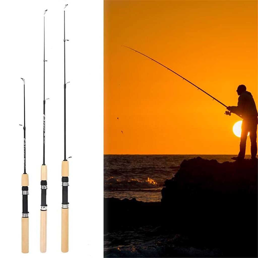 **60cm 80cm 100CM Portable Carbon Fiber Telescopic Ice Fishing Rod - Lightweight Winter Fishing Pole for River, Shrimp & Carp - Perfect for Ice Fishing, Camping & Outdoor Adventures**