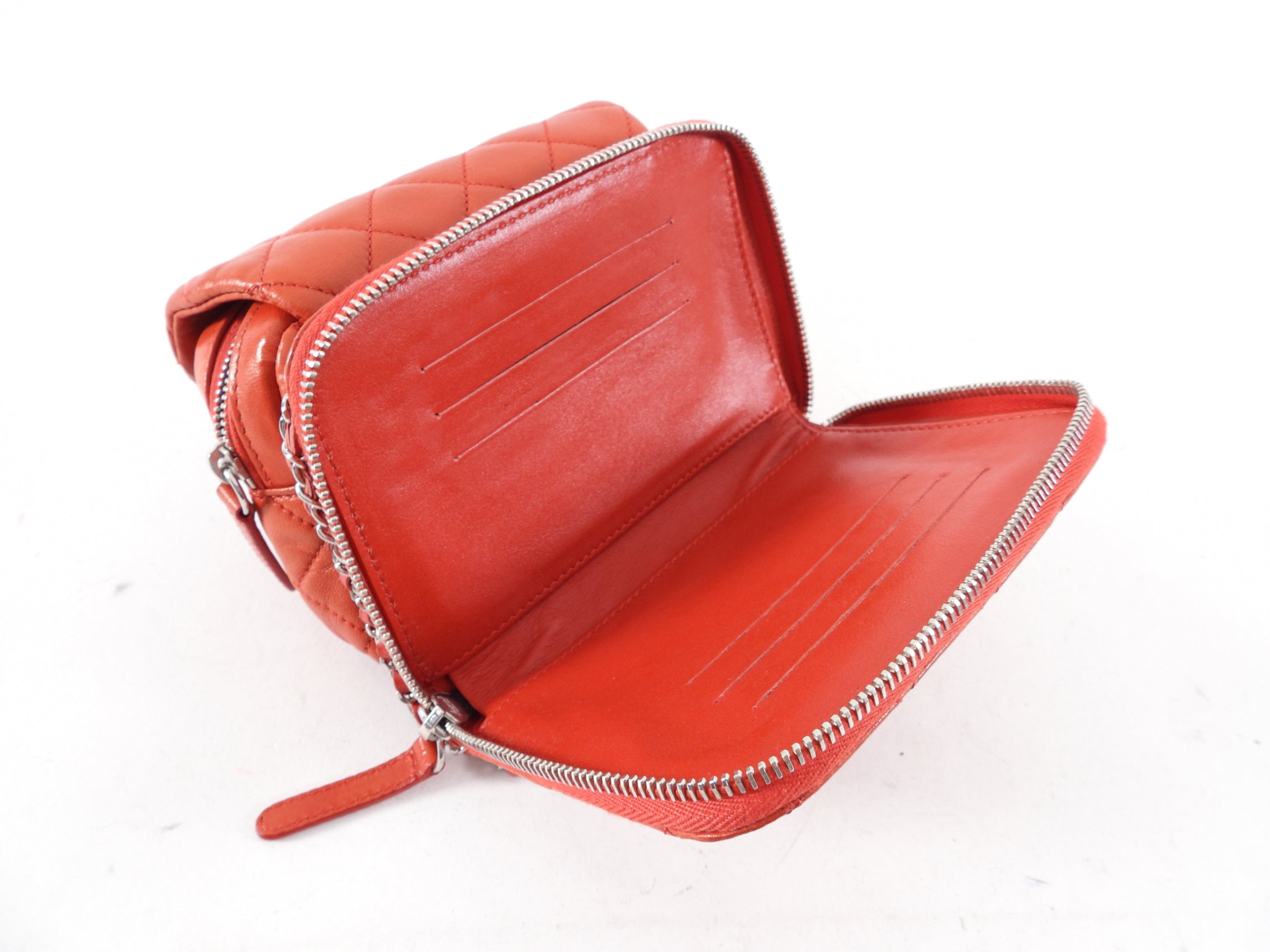Chanel Red Lambskin Mini Flap Wallet on Chain Crossbody Bag for Women | Luxury Designer WOC Purse with Gold-Tone Hardware | Perfect for Evening Parties, Date Nights & Special Occasions