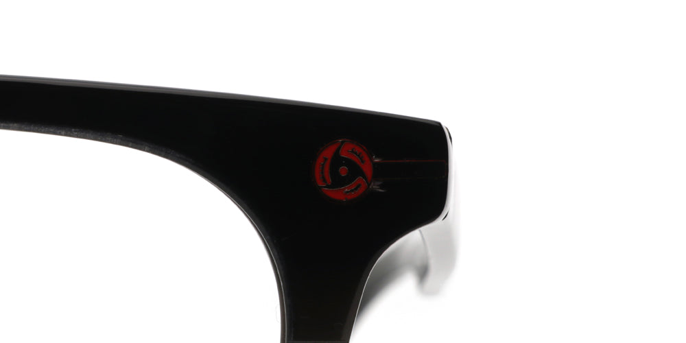 JINS x NARUTO Itachi Uchiha Model Black Anime Eyeglasses - Perfect for Cosplay, Anime Conventions & Naruto Fans