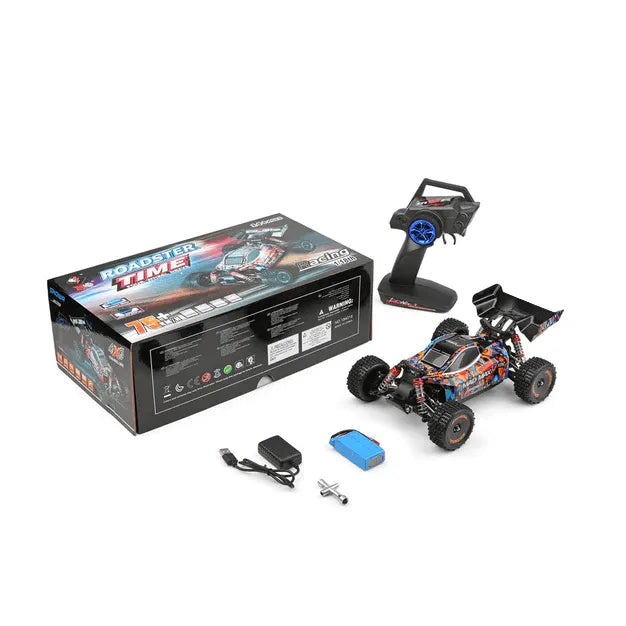 WLtoys 184016 75km/h High Speed Electric 4WD 2.4G Brushless RC Racing Car - Off Road Drifting Remote Control Vehicle for Adults & Kids | Ideal for Backyard Racing, Trail Adventures & RC Car Competitions