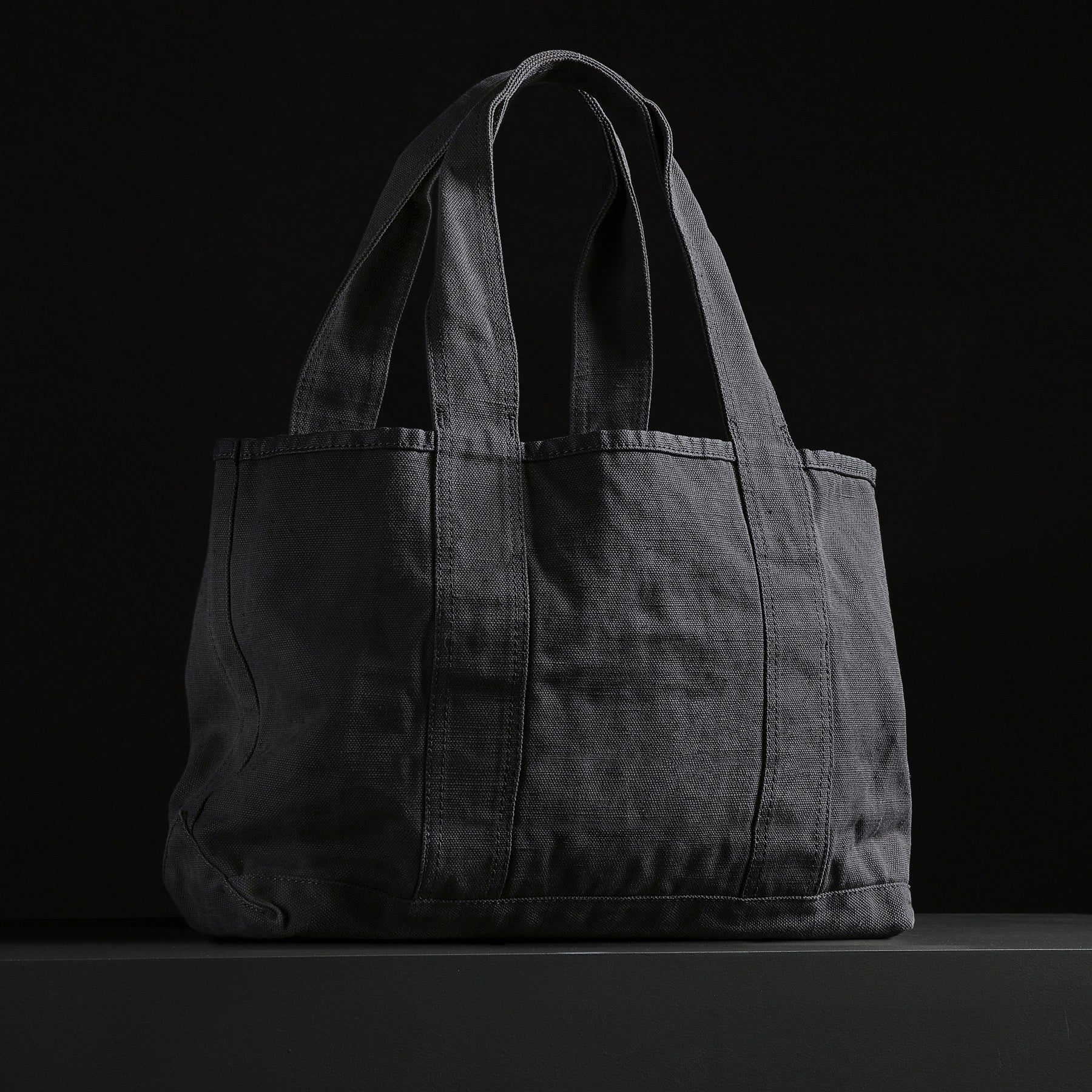Classic Mini Canvas Tote Bag - Black | Eco-Friendly Cotton Shopper for Women | Perfect for Groceries, Beach & Everyday Use