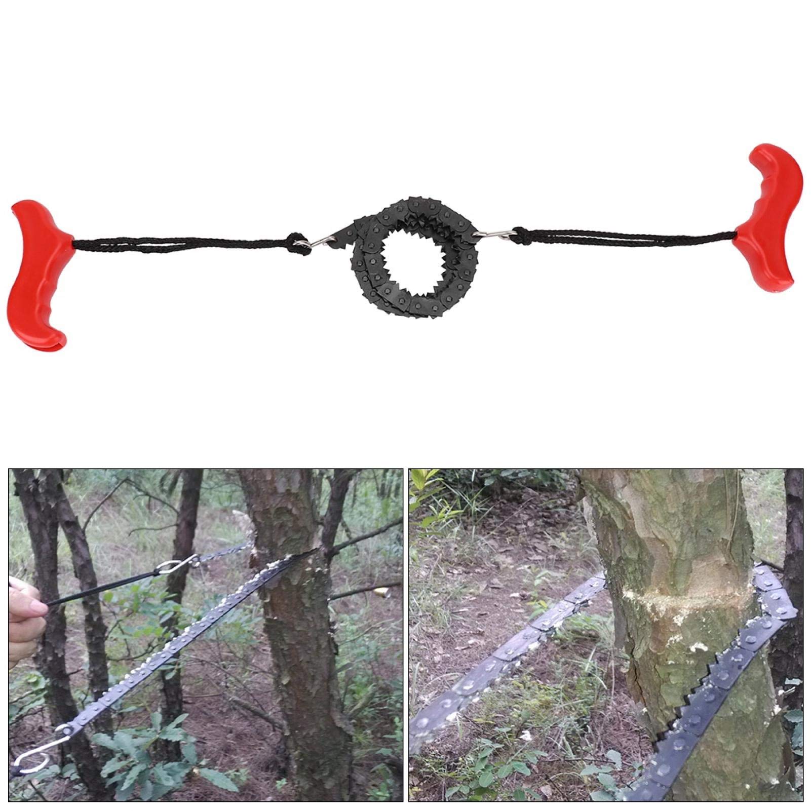EVTSCAN Survival Chainsaw - Portable Folding Hand Chainsaw with Sharp Teeth for Camping, Hiking, Hunting | Emergency Gear for Outdoor Adventures & Wilderness Survival
