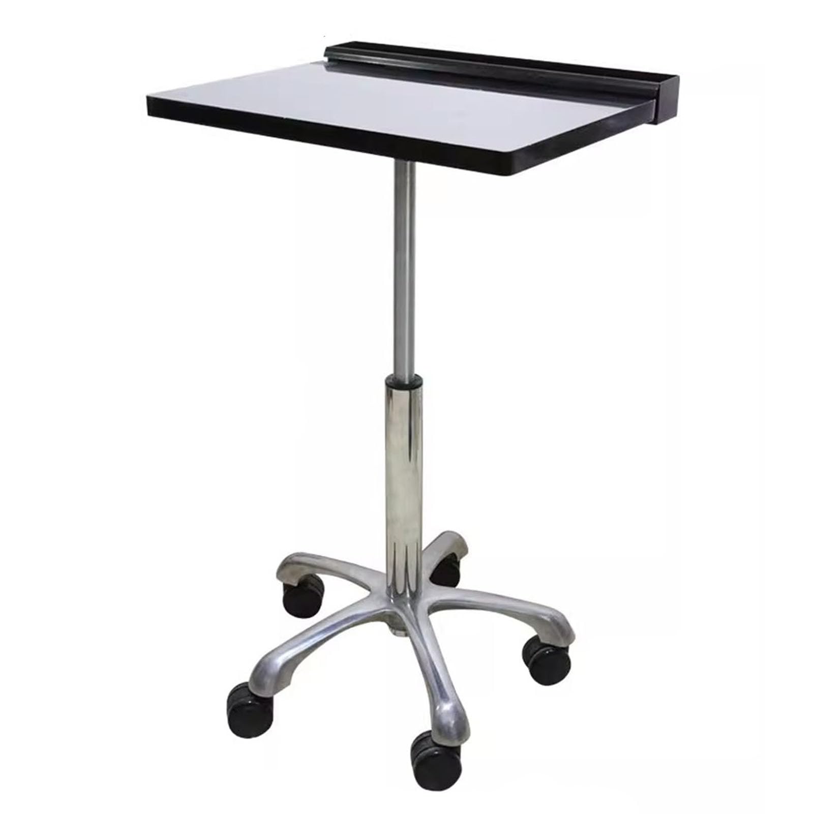 Adjustable Tattoo Workstation with Aluminum Alloy Lift - Removable Tattoo Stand with Universal Wheels (50x41x62-82cm, Black) - Perfect for Professional Tattoo Artists & Home Studios