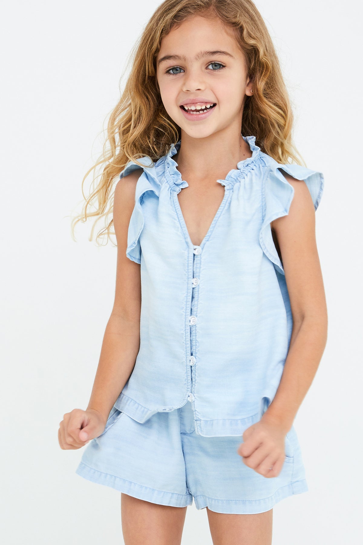 Bella Dahl Shoreline Girls Shirt - Stylish & Comfortable Casual Top for Teen Girls | Perfect for School, Beach, and Everyday Wear