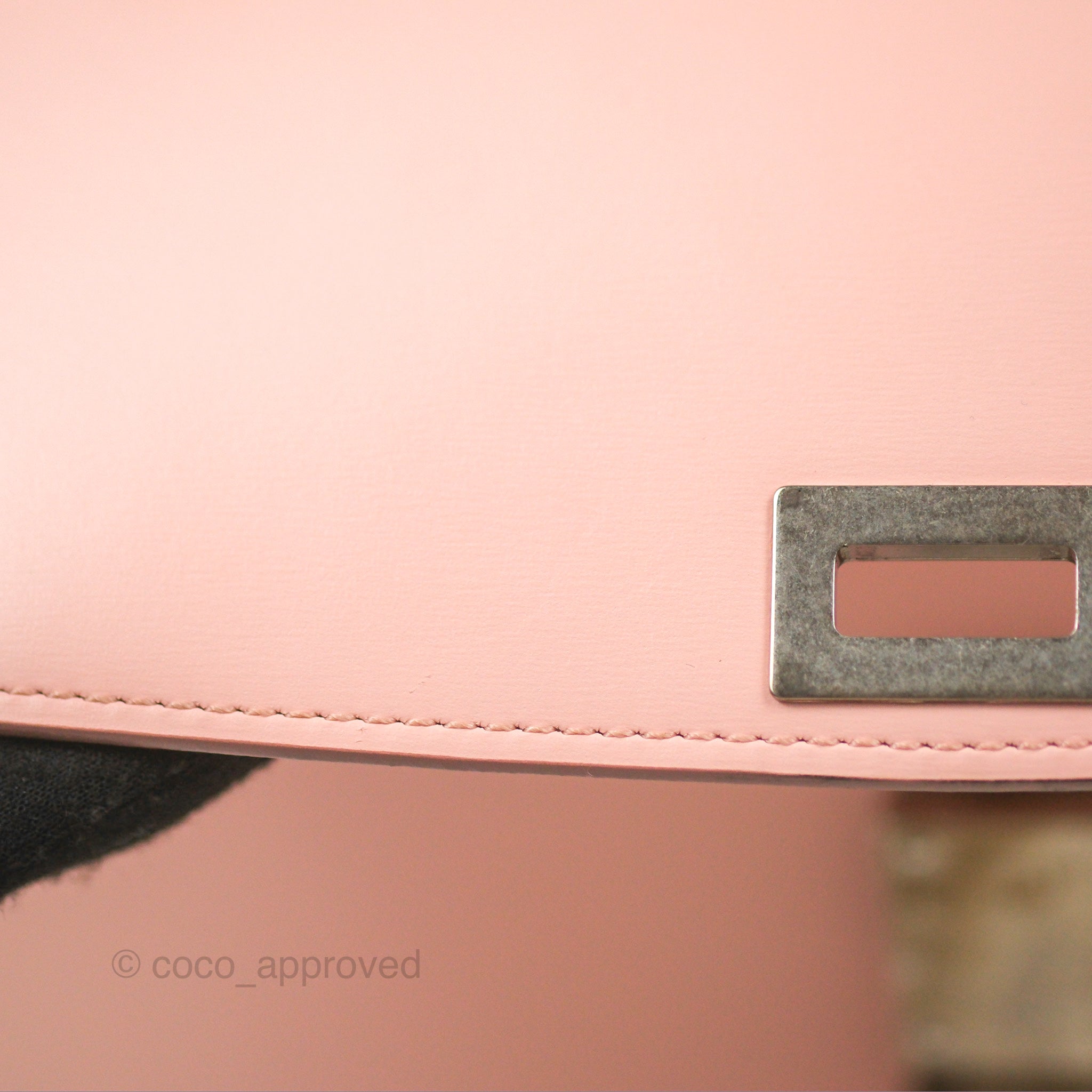 Celine Medium Classic Box Bag in Light Pink Box Calfskin with Silver Hardware - Perfect for Work, Travel & Everyday Luxury